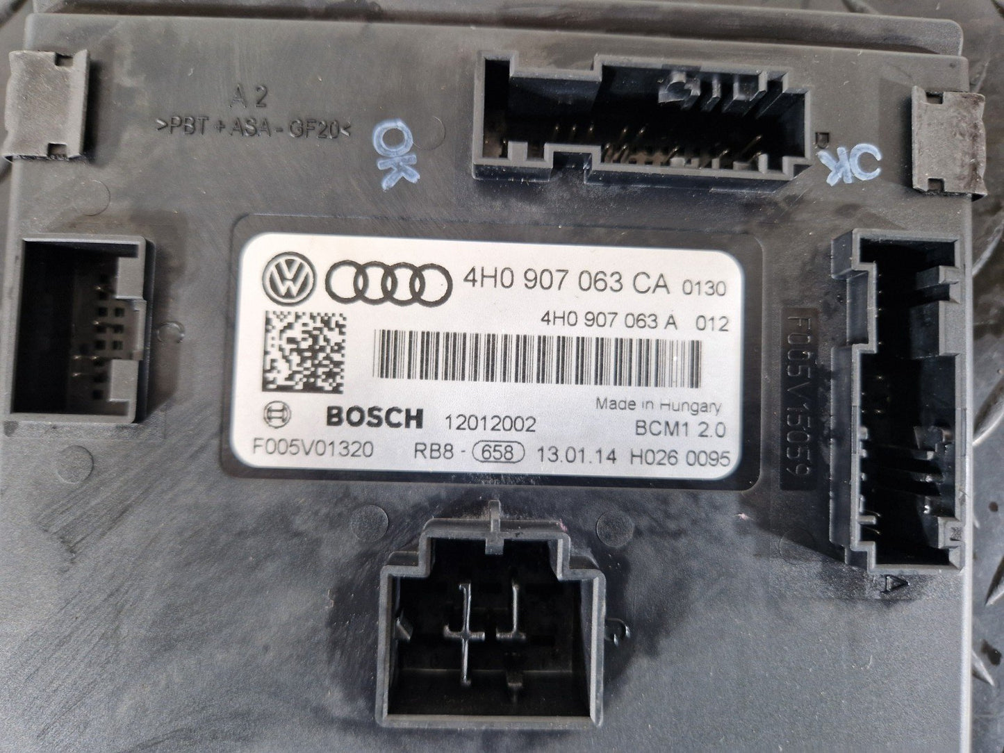12-18 AUDI A6 C7 OEM BODY CONTROL MODULE FUSE BOX 4H0907063CA