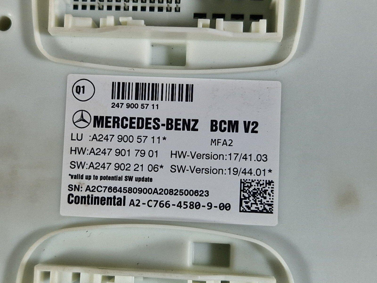 19-ON MERCEDES BENZ A CLASS EQ W177 BODY CONTROL MODULE A2479005711