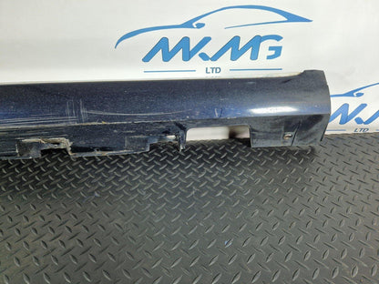 10-17 AUDI A8 4H RIGHT O/S LOWER SILL SKIRT COVER TRIM IN BLUE 4H0853860D