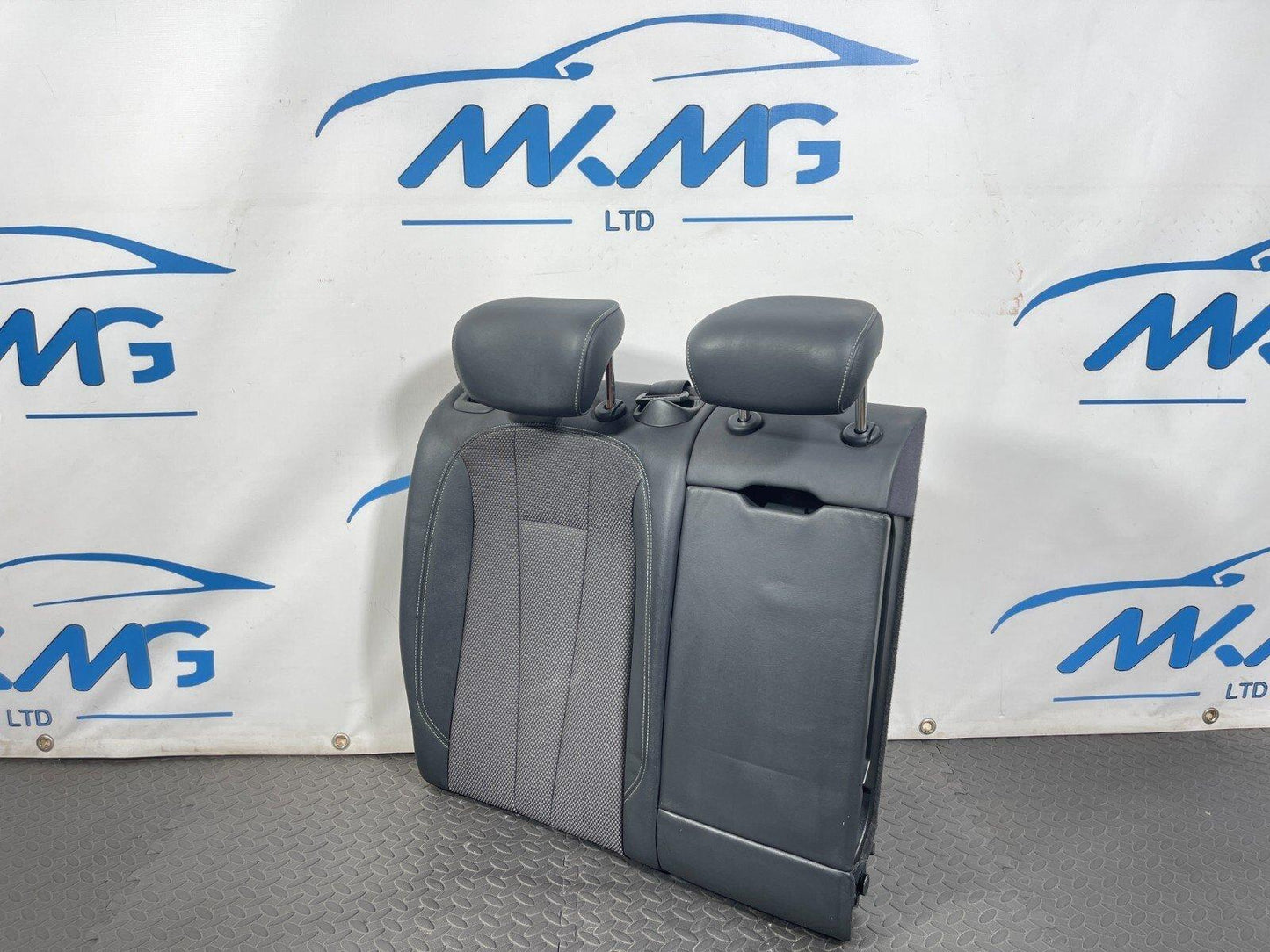 16-19 AUDI A4 B9 S-LINE REAR RIGHT DRIVER SIDE HALF LEATHER BACKREST SEAT BLACK