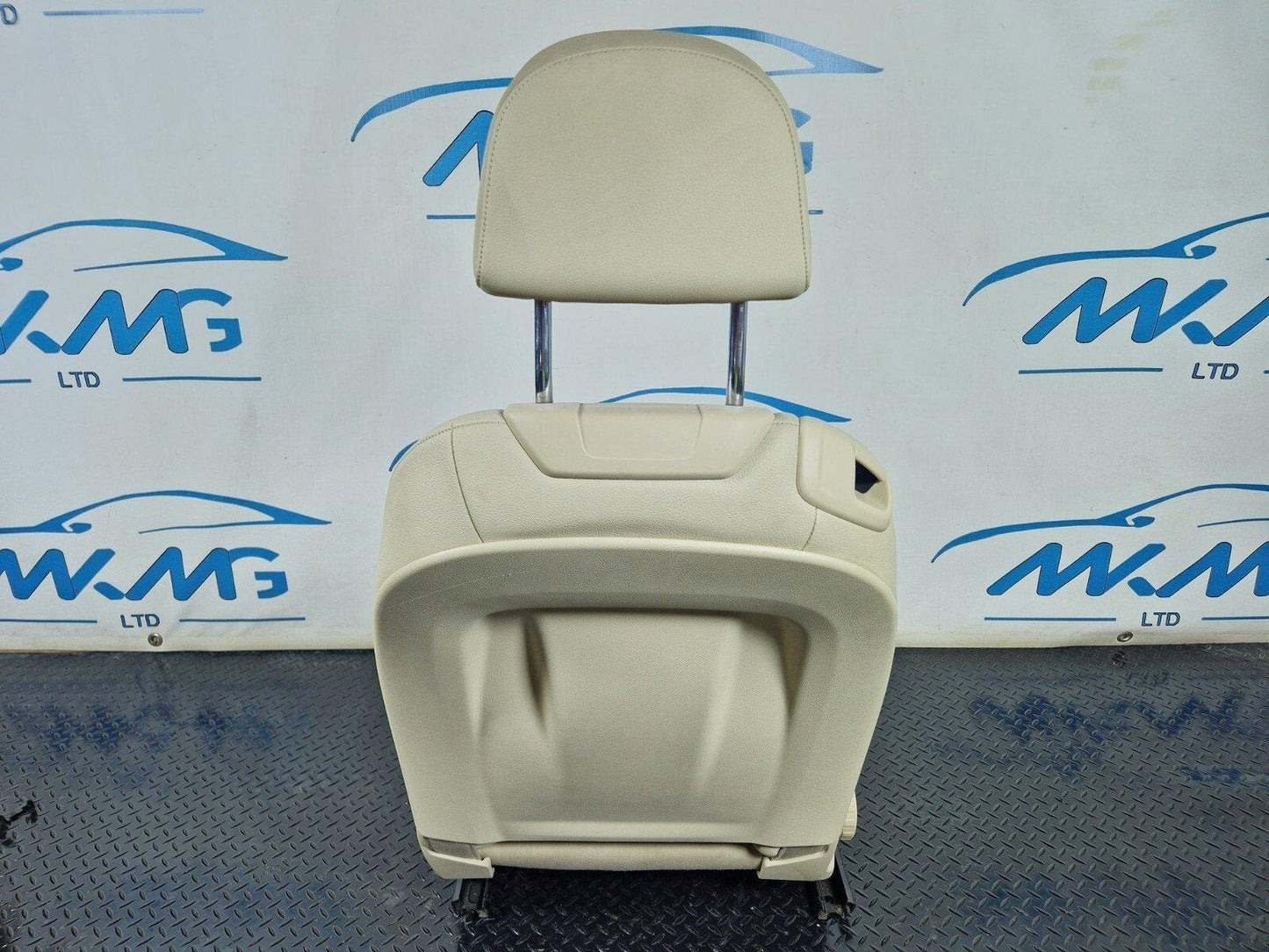 16-24 AUDI A5 F5 COUPE FRONT DRIVER WHITE LEATHER SEAT
