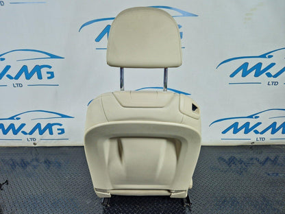 16-24 AUDI A5 F5 COUPE FRONT DRIVER WHITE LEATHER SEAT