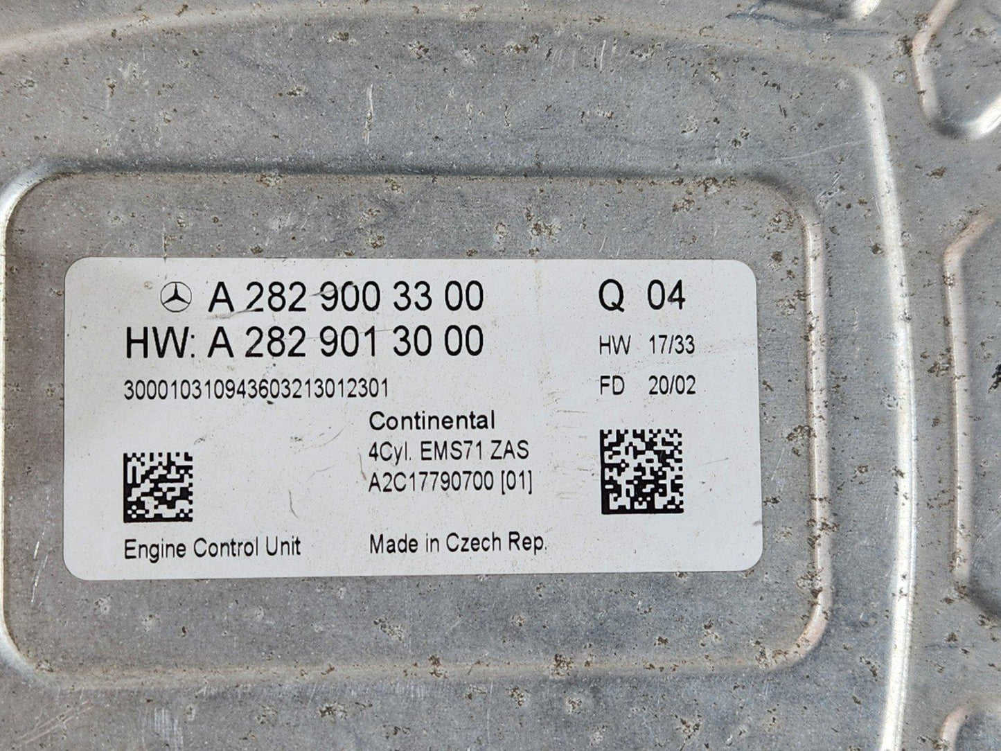 19-ON MERCEDES BENZ B CLASS W247 OEM ENGINE CONTROL UNIT ECU A2829003300