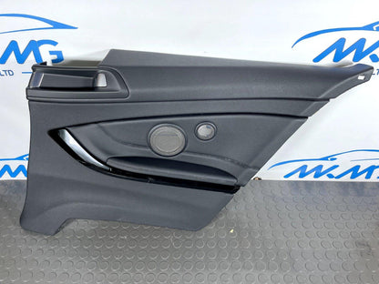 BMW 4 SERIES F32 REAR RIGHT BLACK LEATHER DOOR PANEL (H/K COVER) 7302762