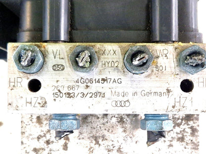 14-18 AUDI A7 ABS  PUMP MODULE 4G0907379Q 4G0614517AG