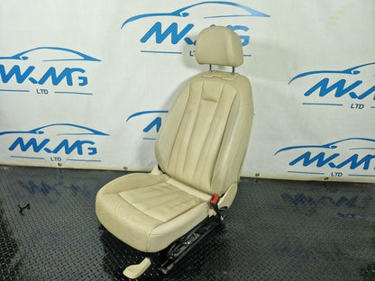 16-24 AUDI A5 F5 COUPE FRONT DRIVER WHITE LEATHER SEAT