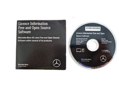MERCEDES GENUINE  LICENCE INFORMATION FREE AND OPEN SOURCE SOFTWARE A1778270401