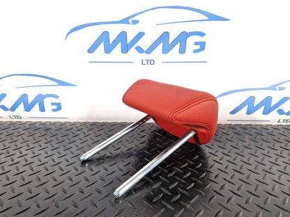 12-18 BMW 4 SERIES F36 LCI REAR LEFT/RIGHT SIDE SEAT RED LEATHER HEADREST