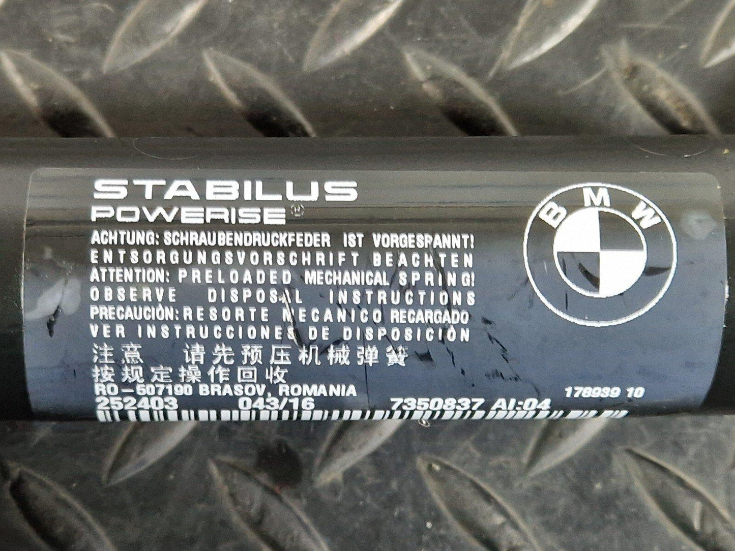 16-22 BMW X1 F48 GENUINE REAR RIGHT ELECTRIC TAILGATE LIFTING STRUT 7350837