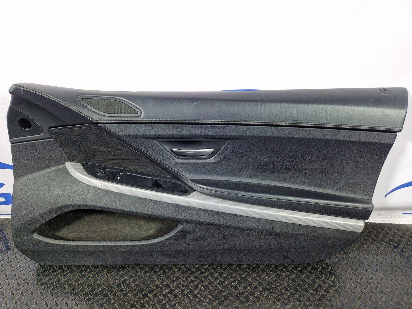 11-18 BMW 6 SERIES F13 COUPE RIGHT DRIVER O/S BLACK LEATHER DOOR CARD PANEL
