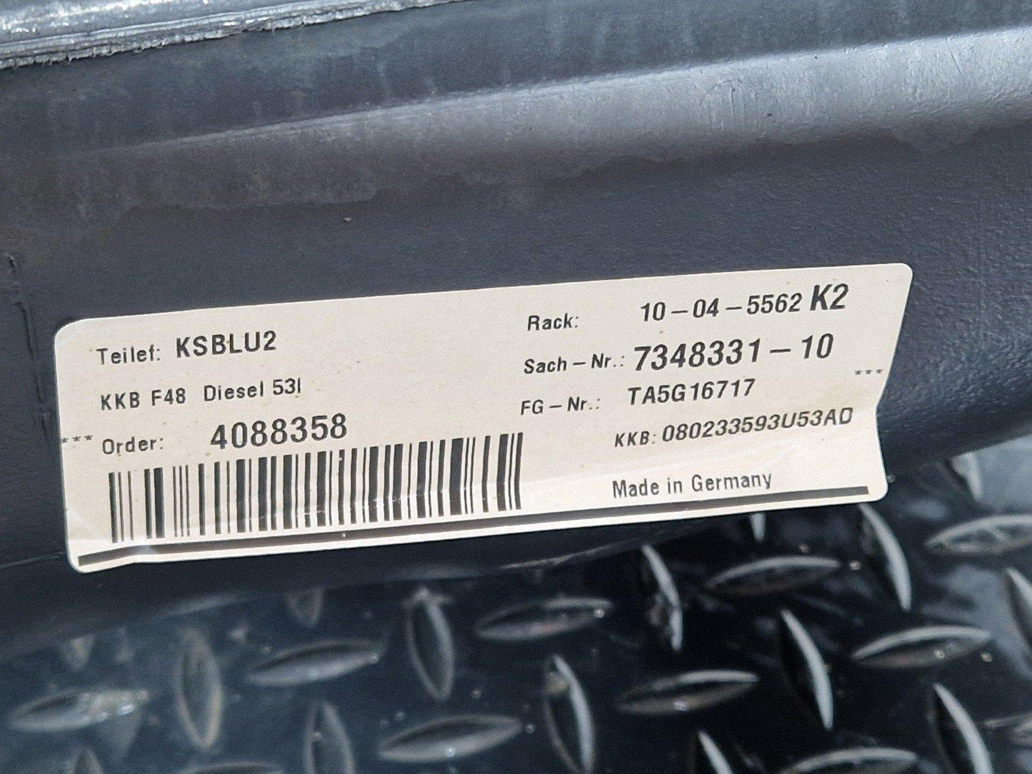 16-22 BMW X1 F48 GENUINE DIESEL ENGINE FUEL TANK WITH PUMP 7348331