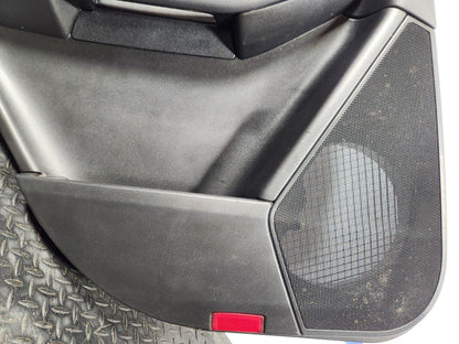 11-19 MERCEDES BENZ ML W166 REAR LEFT N/S/R BLACK LEATHER DOOR CARD PANEL