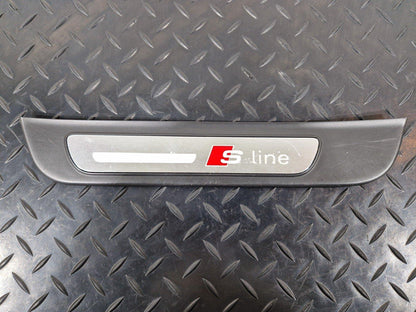 10-18 AUDI A7 4G S-LINE GENUINE OEM REAR LEFT DOOR SILL TRIM 4G8853375
