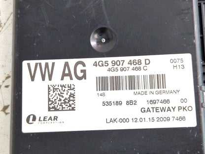 12-18 AUDI A6 C7 2.0 DIESEL CNHA/CNH GATEWAY CONTROL MODULE ECU 4G5907468C