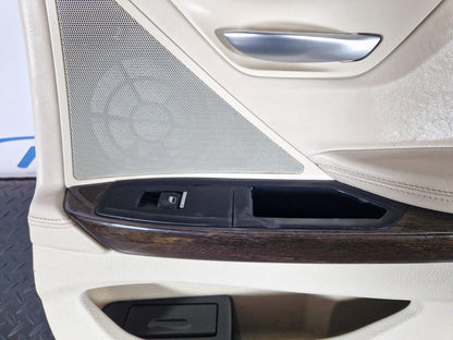 11-18 BMW 6 SERIES F06 CREAM REAR RIGHT DRIVER SIDE LEATHER DOOR CARD