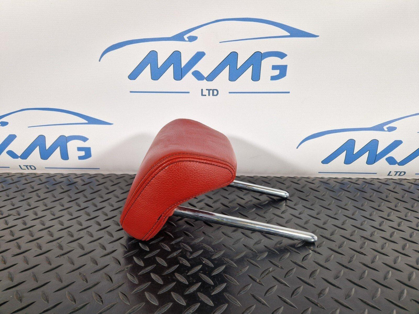 12-18 BMW 4 SERIES F36 LCI REAR LEFT/RIGHT SIDE SEAT RED LEATHER HEADREST