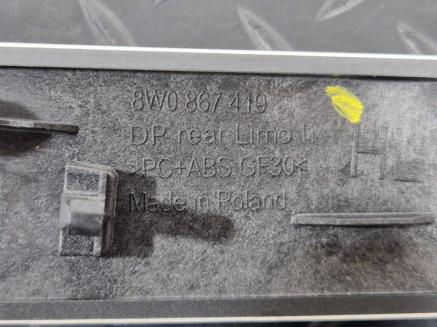 16-19 AUDI A4 B9 GENUINE REAR LEFT PASSENGER DOOR CARD TRIM 8W0867419
