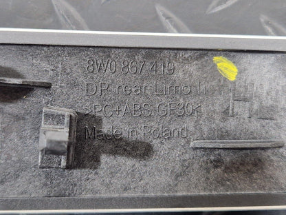 16-19 AUDI A4 B9 GENUINE REAR LEFT PASSENGER DOOR CARD TRIM 8W0867419