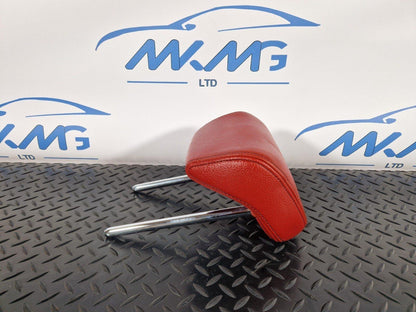 12-18 BMW 4 SERIES F36 LCI REAR LEFT/RIGHT SIDE SEAT RED LEATHER HEADREST