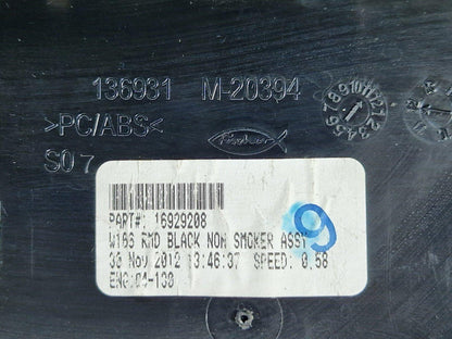 11-19 MERCEDES BENZ ML W166 GENUINE RMD BLACK NON SMOKER ASSY 16929208 DAMAGED