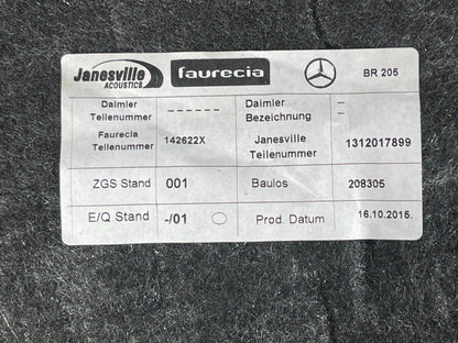 14-21 MERCEDES BENZ C350E W205 REAR WINDOW TRIM PANEL COVER A2056901500