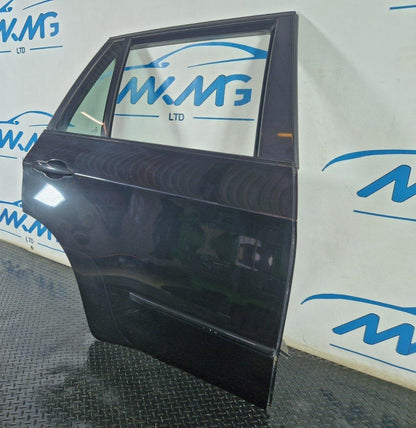 10-13 BMW X5 E70 GENUINE LCI REAR RIGHT DRIVER O/S COMPLETE DOOR IN BLACK 475