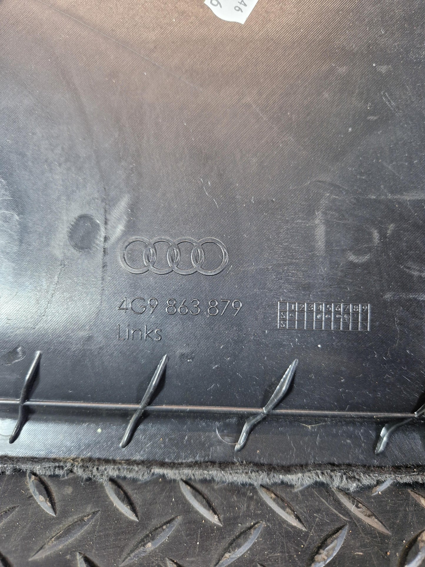 Audi A6 Allroad C7 REAR LEFT N/S/R PASSENGER SIDE BOOT INTERIOR TRIM 4G9863879