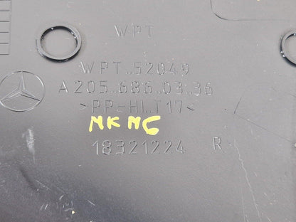 14-21 MERCEDES BENZ C300 W205 REAR RIGHT SIDE INNER SILL COVER PANEL A2056860336