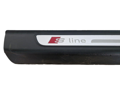 16-20 AUDI Q7 4M GENUINE OEM FRONT RIGHT DOOR SILL SCUFF PALTE TRIM 4M0853374