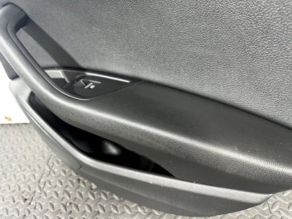 16-19 AUDI A4 B9 AVANT/ESTATE GENUINE REAR DRIVER SIDE LEATHER DOOR CARD BLACK