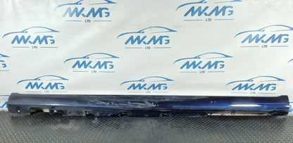 10-17 AUDI A8 4H LEFT N/S LOWER SILL SKIRT COVER TRIM IN BLUE 4H0853859D