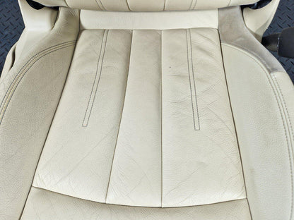 16-24 AUDI A5 F5 COUPE FRONT DRIVER WHITE LEATHER SEAT