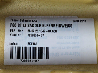 11-18 BMW 6 SERIES F06 GENUINE LEFT SIDE BACK SEAT SIDE FINISHER 7289851