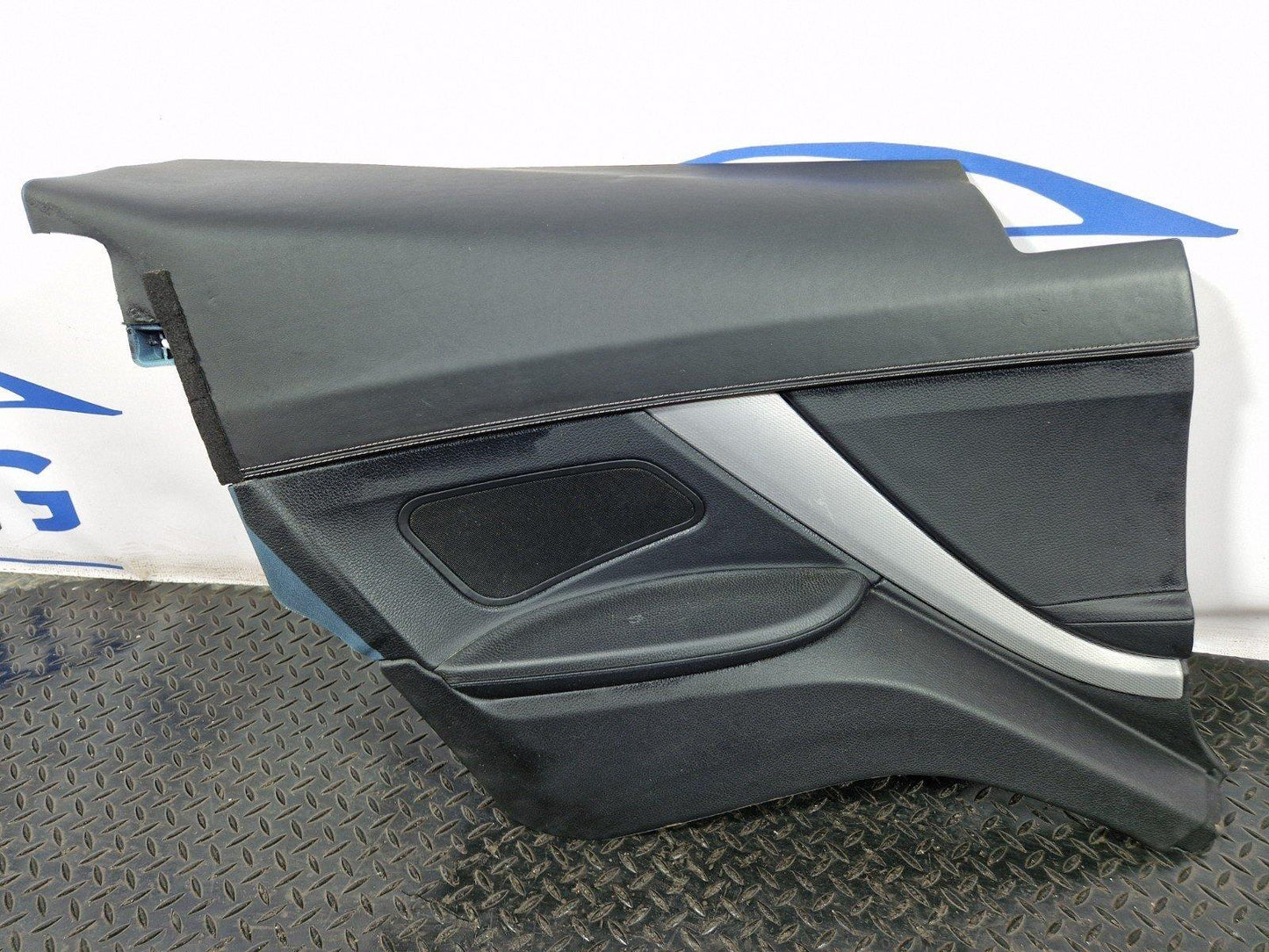 11-18 BMW 6 SERIES F13 COUPER REAR LEFT N/S/R DOOR CARD PANEL BLACK LEATHER