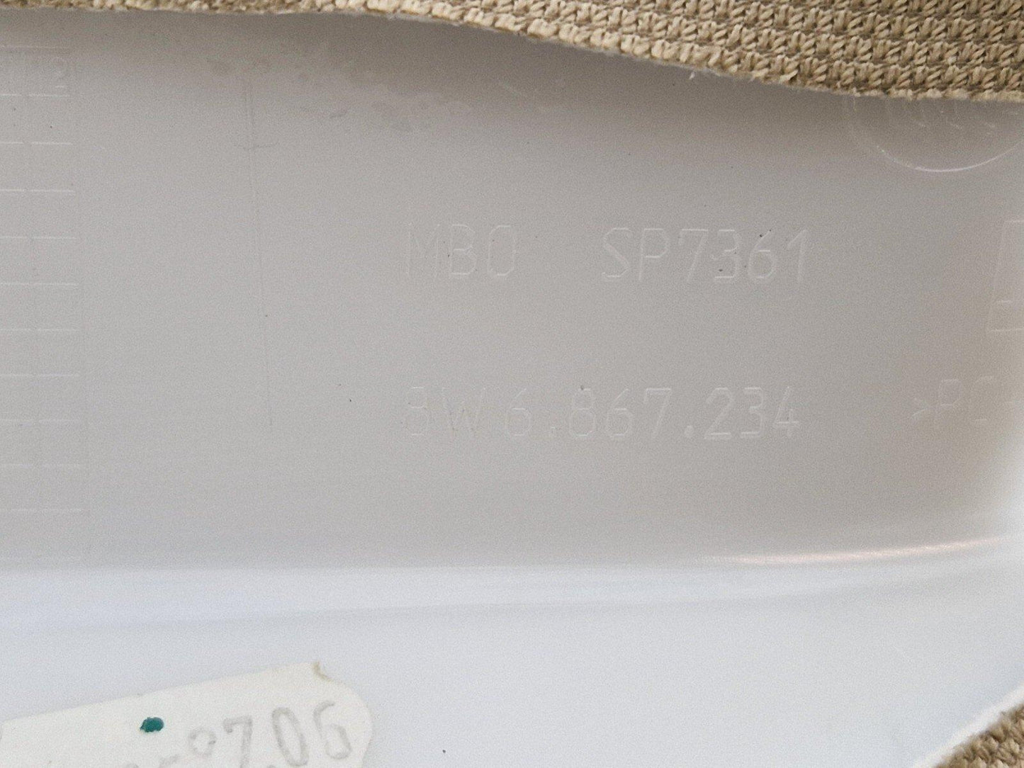 16-24 AUDI A5 F5 COUPE GENUINE FRONT RIGHT UPPER A-PILLAR TRIM 8W6867234