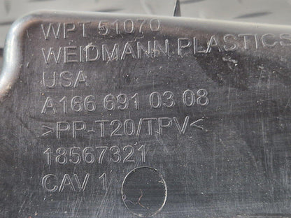 11-19 MERCEDES BENZ ML W166 QUARTER PILLAR TRIM COVER REAR LEFT SIDE A1666910308