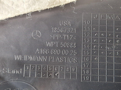 16-19 MERCEDES BENZ GLE W166 GENUINE LEFT LOWER B PILLAR TRIM A1666900025