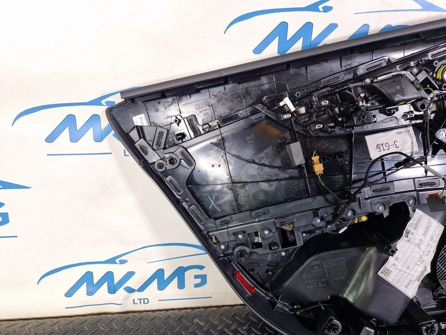 16-19 AUDI A4 AVANT B9 REAR RIGHT SIDE BLACK LEATHER DOOR CARD 8W0867488