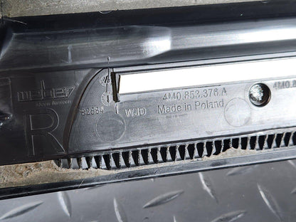 16-20 AUDI Q7 4M REAR RIGHT DOOR SILL SCUFF PLATE TRIM PANEL INSERT 4M0853376