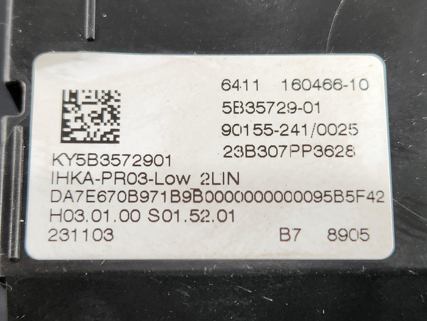 BMW 118i F40 Hatchback Air Conditioning AC Control Module Genuine 160466