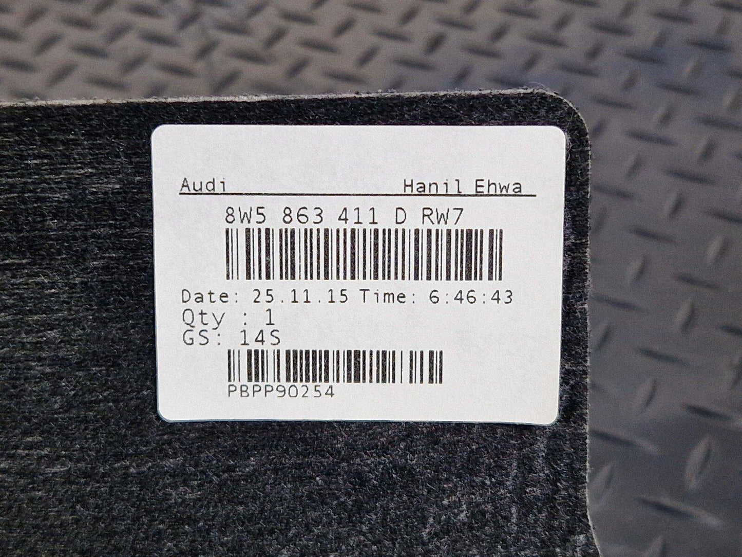 16-19 AUDI A4 B9 GENUINE REAR PARCEL SHELF LOAD COVER PANEL 8W5863411