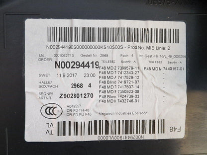 16-22 BMW X1 F48 FRONT PASSENGER SIDE DOOR CARD PANEL IN BLACK