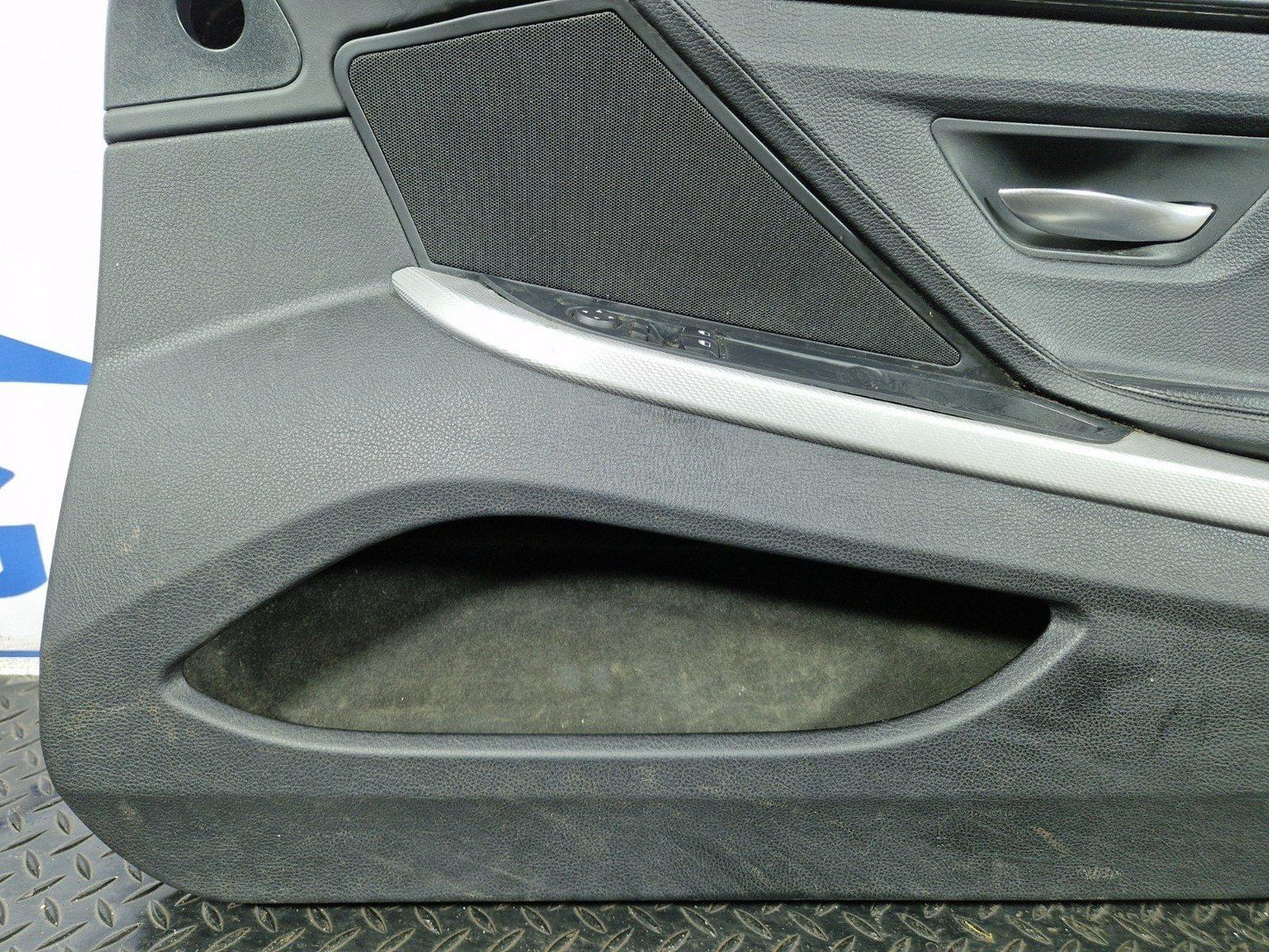 11-18 BMW 6 SERIES F13 COUPE RIGHT DRIVER O/S BLACK LEATHER DOOR CARD PANEL