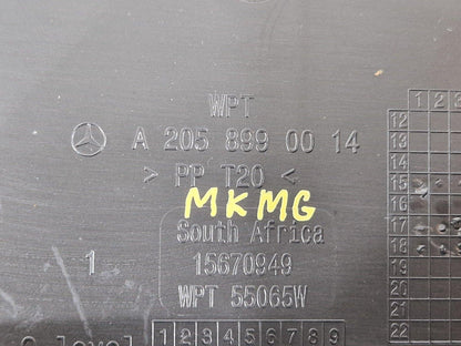 14-21 MERCEDES BENZ C200 W205 GENUINE TRUNK BOOT TOOL STORAGE TRAY A2058990014