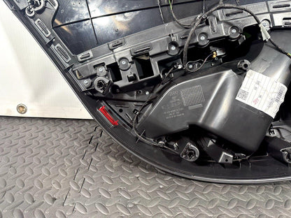 16-19 AUDI A4 B9 AVANT/ESTATE GENUINE REAR DRIVER SIDE LEATHER DOOR CARD BLACK