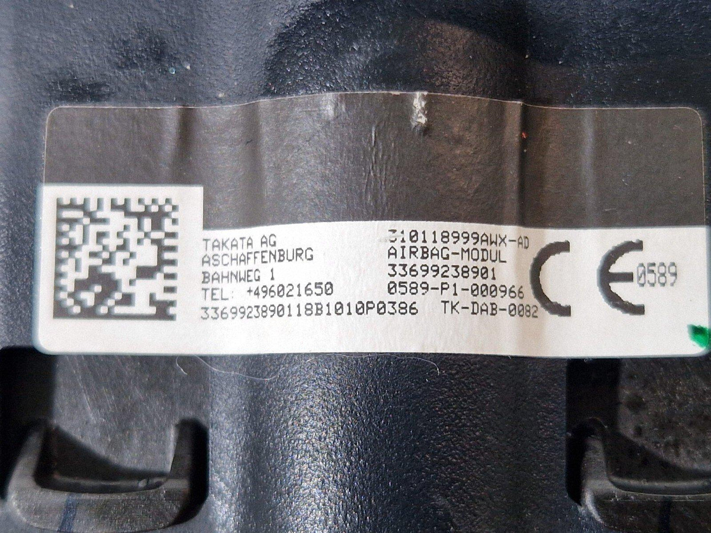 14-21 BMW 2 SERIES GRAN TOURER F45 F46 218i STEERING WHEEL SAFETY BAG 6992389
