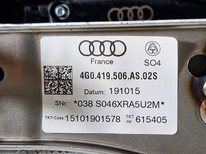 12-18 AUDI A6 C7 GENUINE MANUALLY ADJUSTABLE STEERING COLUMN 4G0419506A