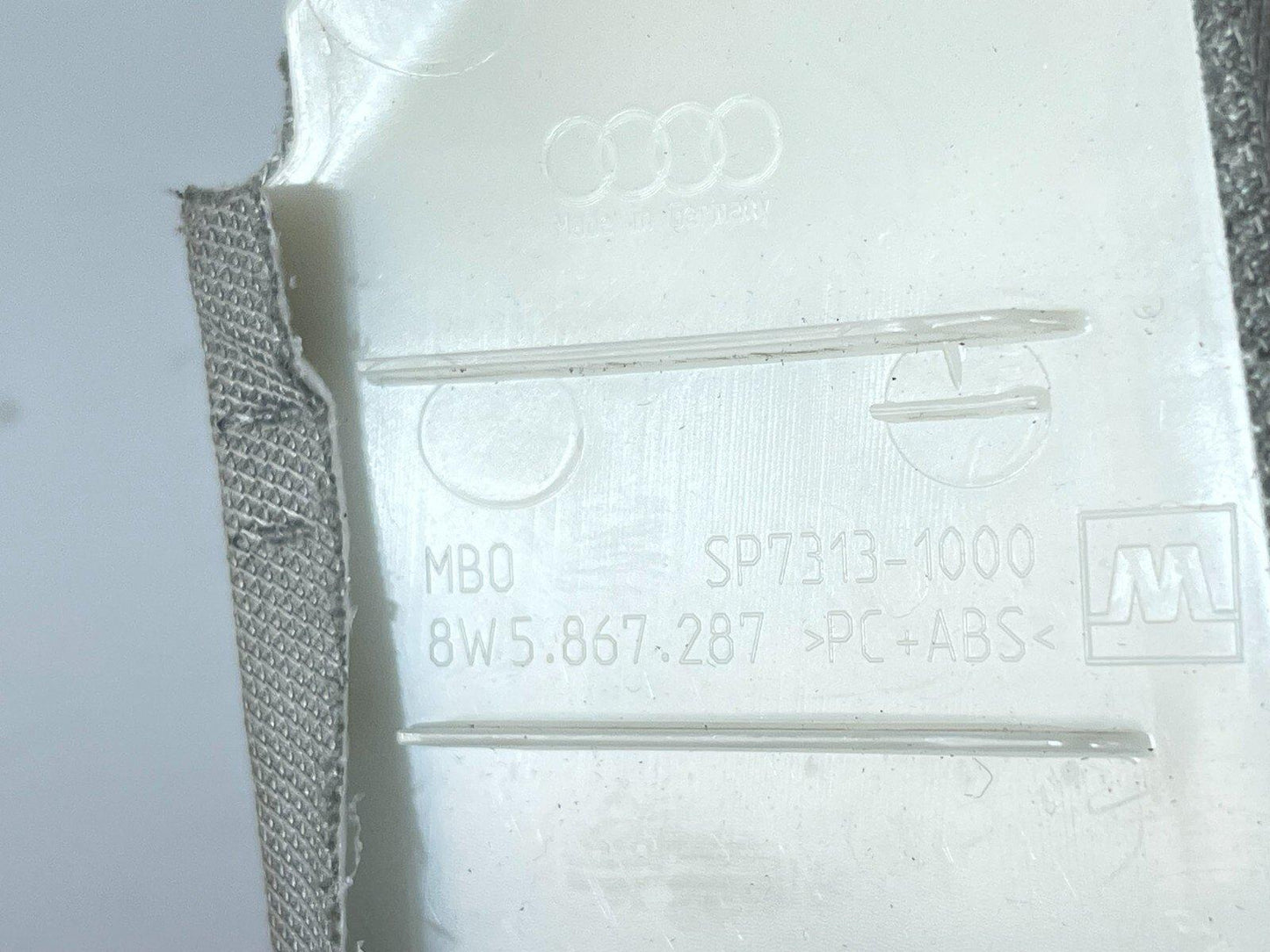 16-19 AUDI A4 B9 SALOON GENUINE REAR LEFT N/S C-PILLAR COMPLETE TRIM 8W5867287A