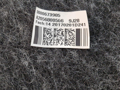 14-21 MERCEDES BENZ C200d W205 OEM FLOOR PANEL MAT LINER CARPET A2056800506