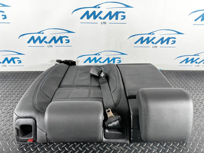 19-ON RANGE ROVER EVOQUE L551 REAR LEFT & CENTER SEAT BACK REST BLACK LEATHER